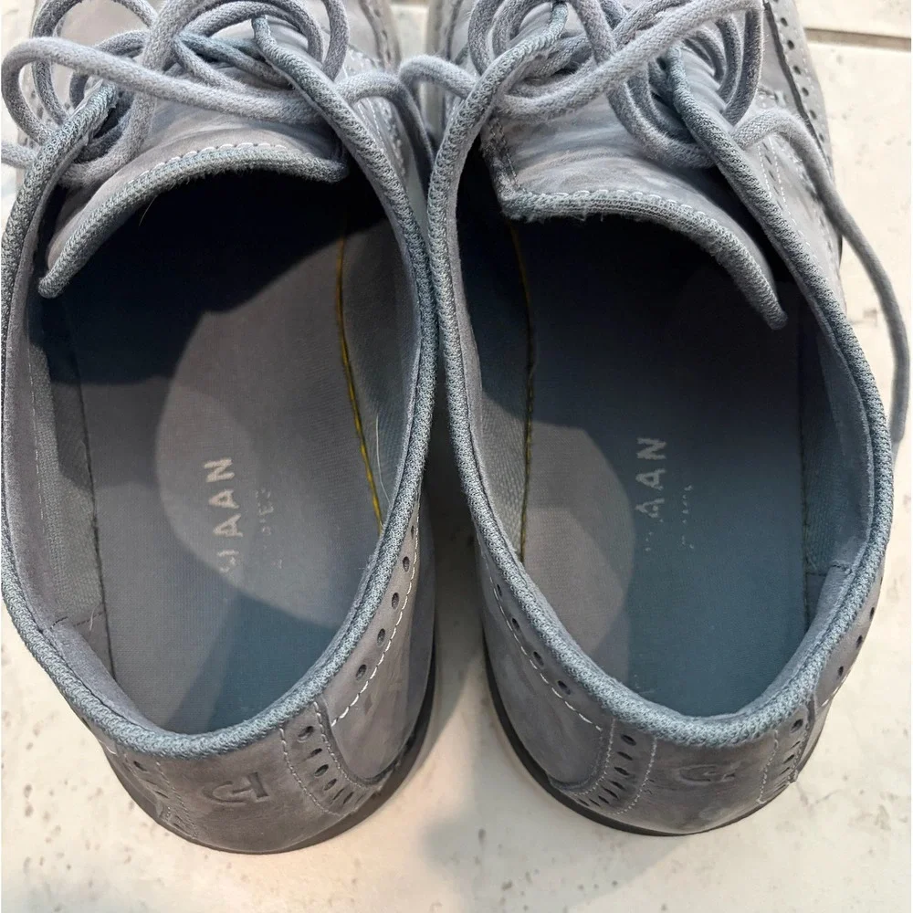 Cole Haan Grand 360 Mens Grey Wingtip Oxford Shoes SIZE 9